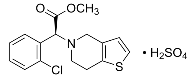 硫酸氢氯吡格雷 Pharmaceutical Secondary Standard; Certified Reference Material