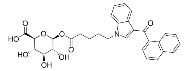 JWH-018 5-戊酸&#946;-D-葡萄糖醛酸苷 溶液 100&#160;&#956;g/mL (Acetonitrile:Water (90:10) (v/v)), certified reference material, ampule of 1&#160;mL