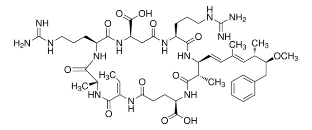 [D-Asp3, E-Dhb7]-Microcystin-RR solution 10&#160;&#956;g/mL in methanol, analytical standard