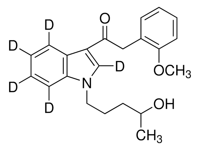 JWH-250 4-Hydroxypentyl metabolite-D5 solution 100&#160;&#956;g/mL in methanol, ampule of 1&#160;mL, certified reference material, Cerilliant&#174;