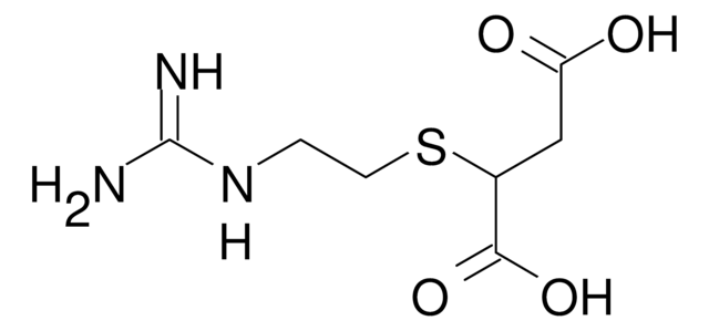 2-Guanidinoethylmercaptosuccinylsäure Potent inhibitor of a carboxypeptidase B-like processing enzyme referred to as enkephalin convertase (Ki = 8.8 nM).