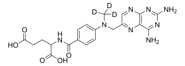 メトトレキサート-D3 溶液 100&#160;&#956;g/mL in methanol with 0.01N NaOH, ampule of 1&#160;mL, certified reference material, Cerilliant&#174;