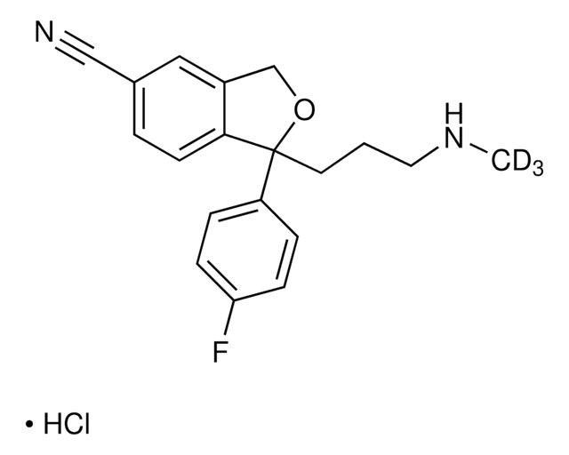 N-Desmetylcitalopram-D3 100&#160;&#956;g/mL in methanol (as free base), ampule of 1&#160;mL, certified reference material, Cerilliant&#174;