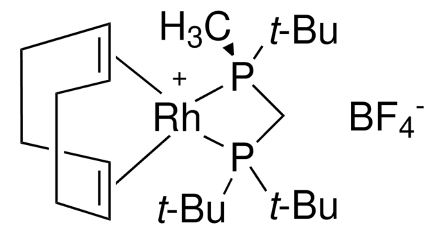 R-(tert-Butylmethylphosphino-di-tert-butylphosphinomethan)-&#951;4-(1,5-Cyclooctadien)rhodium(I)-Tetrafluorborat 96%