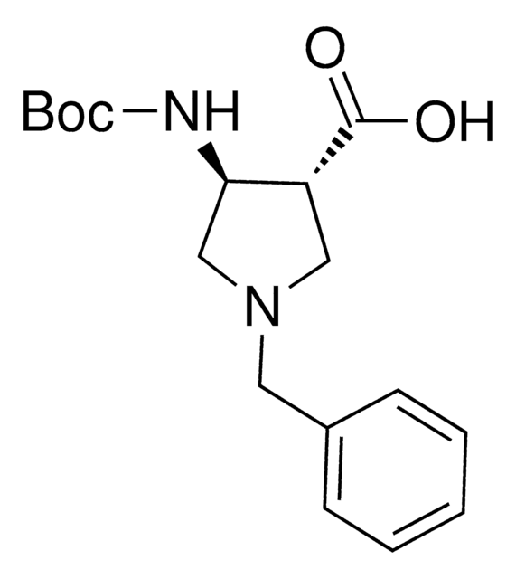 trans-racemic-1-Benzyl-4-tert-butoxycarbonylamino-pyrrolidine-3-carboxylic acid AldrichCPR