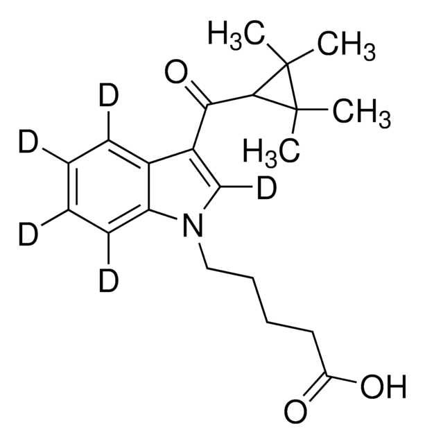 UR-144 5-Pentanoic acid metabolite-D5 (indole-D5) 100&#160;&#956;g/mL in methanol, certified reference material, Cerilliant&#174;