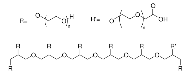 8arm-PEG10K 7arm-OH, 1arm-COOH Hexaglycerol core, average Mn 10000