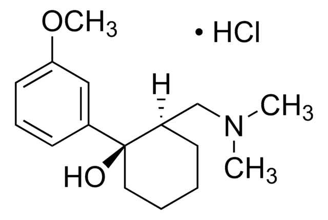 cis-トラマドール 塩酸塩 溶液 1.0&#160;mg/mL in methanol (as free base), ampule of 1&#160;mL, certified reference material, Cerilliant&#174;