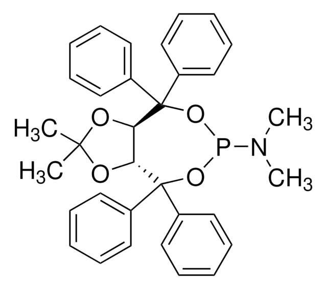 (3aR,8aR)-(&#8722;)-(2,2-Dimethyl-4,4,8,8-tetraphenyl-tetrahydro-[1,3]dioxolo[4,5-e][1,3,2]dioxaphosphepin-6-yl)dimethylamin 96%