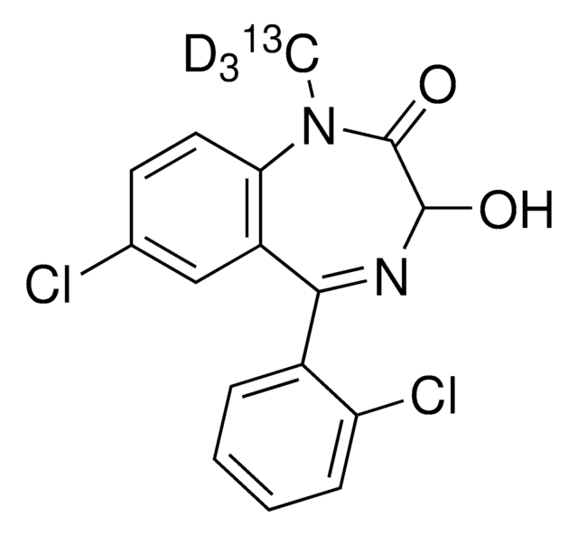 Lormetazepam-13C,D3 solution 100&#160;&#956;g/mL in methanol, certified reference material, ampule of 1&#160;mL, Cerilliant&#174;