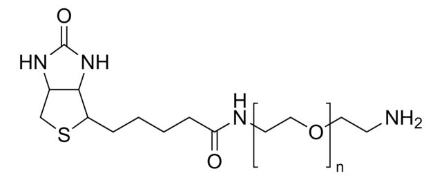 Poly(ethylene glycol) 2-aminoethyl ether biotin average Mn 5,300