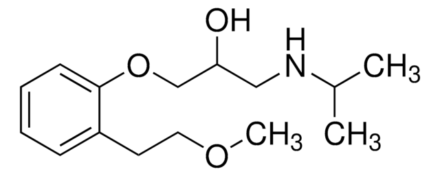 1-[2-(2-Methoxyethyl)-phenoxy]-3-[(1-methylethyl)-amino]-propan-2-ol certified reference material, TraceCERT&#174;, Manufactured by: Sigma-Aldrich Production GmbH, Switzerland