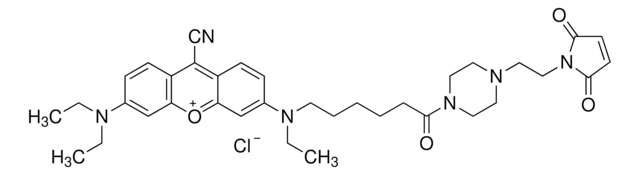 9-Cyano-N,N,N&#8242;-triethylpyronine-N&#8242;-caproic acid N4-(maleimidoethyl)piperazide chloride &#8805;80% (HPLC)