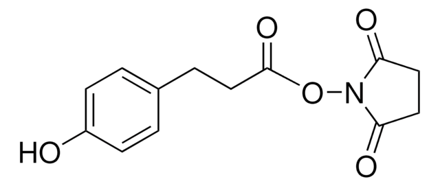 3-(4-Hydroxyphenyl)propionic acid N-hydroxysuccinimide ester suitable for fluorescence, BioReagent, &#8805;97.0% (C)