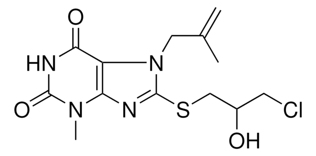 8-[(3-CHLORO-2-HYDROXYPROPYL)SULFANYL]-3-METHYL-7-(2-METHYL-2-PROPENYL)-3,7-DIHYDRO-1H-PURINE-2,6-DIONE AldrichCPR