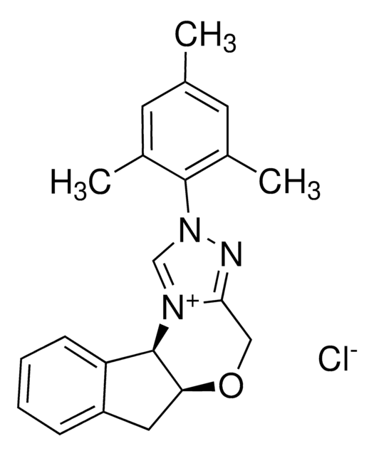 (5aS,10bR)-5a,10b-Dihydro-2-mesityl-4H,6H-indeno[2,1-b]-1,2,4-triazolo[4,3-d]-1,4-oxazinium chloride