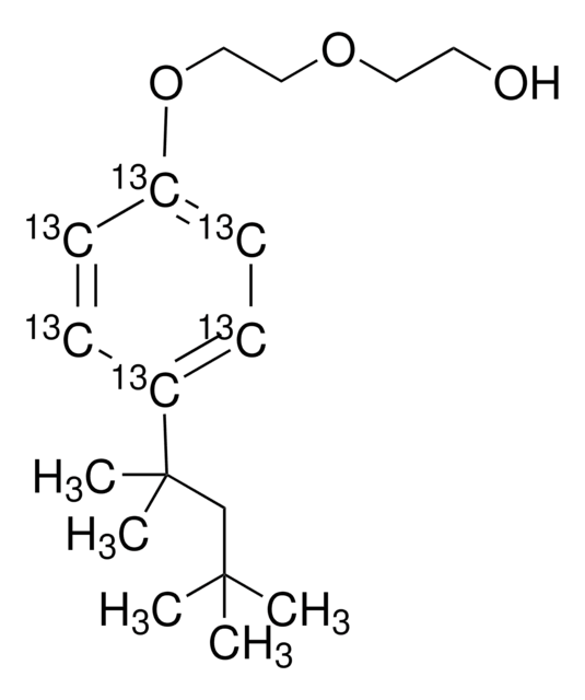 4-tert-Octylphénol-diéthoxylate-ring-13C6 solution 10&#160;&#956;g/mL in acetone, analytical standard