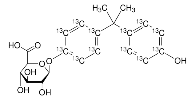 Bisphenol A-(rings-13C12) mono-&#946;-D-glucuronide 99 atom % 13C, 95% (CP)