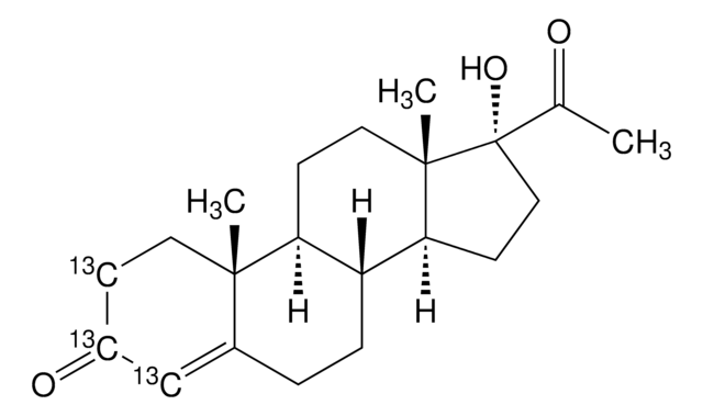 17&#945;-Hydroxyprogesteron-2,3,4-13C3 -Lösung 100&#160;&#956;g/mL in methanol, ampule of 1&#160;mL, certified reference material, Cerilliant&#174;