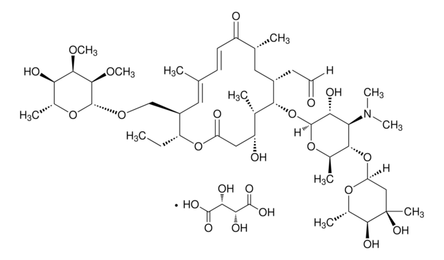 Tylosin tartrate potency: &#8805;800&#160;units/mg tylosin