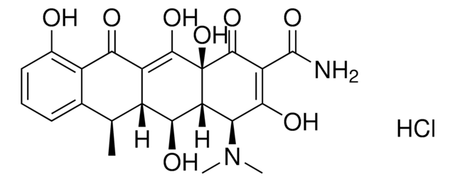 盐酸多西环素，现成溶液 100&#160;mg/mL in DMSO, &#8805;95.0% (HPLC)