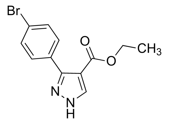 Ethyl 3-(4-bromophenyl)-1H-pyrazole-4-carboxylate AldrichCPR