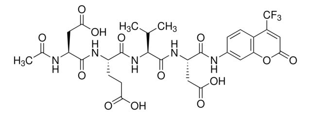 N-アセチル-Asp-Glu-Val-Asp-7-アミド-4-トリフルオロメチルクマリン &#8805;90% (HPLC), powder