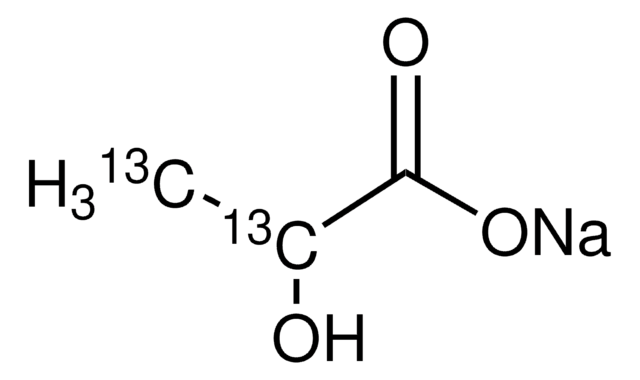 Natrium-L-lactat-2,3-13C 45-55&#160;% (w/w) in H2O, &#8805;99 atom % 13C, &#8805;98% (CP), &#8805;98% (Chiral Purity, HPLC)