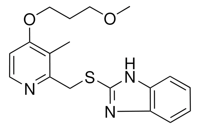 2-(((4-(3-METHOXYPROPOXY)-3-METHYL-2-PYRIDINYL)METHYL)THIO)-1H-BENZIMIDAZOLE AldrichCPR