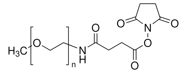 O-[(N-Succinimidyl)-succinyl-aminoethyl]-O&#8242;-methylpolyethylenglykol average Mn 750