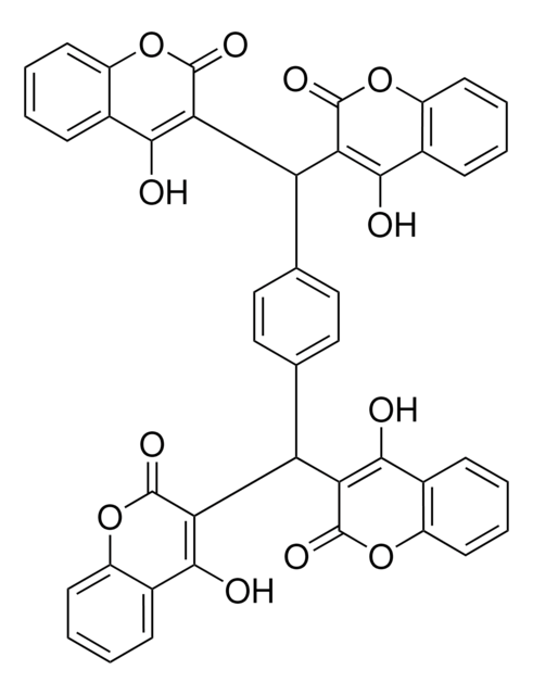 3,3',3'',3'''-(1,4-PHENYLENEDIMETHYLIDYNE)TETRAKIS(4-HYDROXYCOUMARIN) AldrichCPR