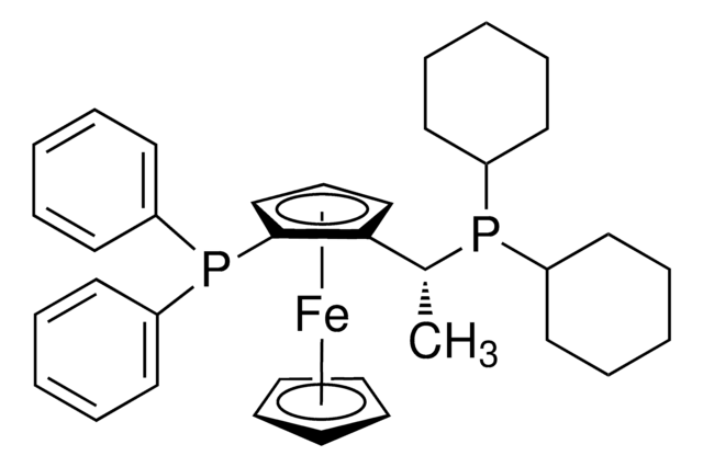 (R)-1-[(SP)-2-(ジフェニルホスフィノ)フェロセニル]エチルジシクロヘキシルホスフィン &#8805;97%