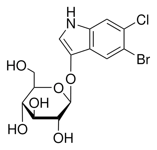 Magenta-Gal reagent for selection of recombinant bacterial clones