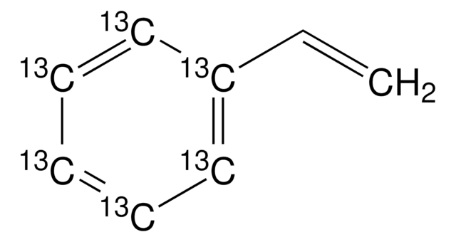 Styrene-(phenyl-13C6) &#8805;99 atom % 13C, &#8805;98% (CP), contains 4-tert-butylcatechol as stabilizer