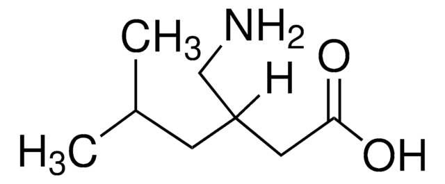 Prégabaline solution 1.0&#160;mg/mL in methanol, ampule of 1&#160;mL, certified reference material, Cerilliant&#174;