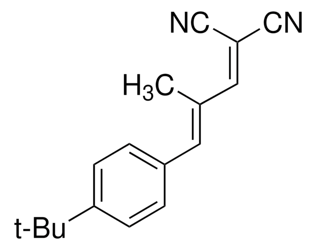 trans-2-[3-(4-tert-Butylphenyl)-2-methyl-2-propenyliden]malononitril matrix substance for MALDI-MS, &#8805;99.0% (HPLC)