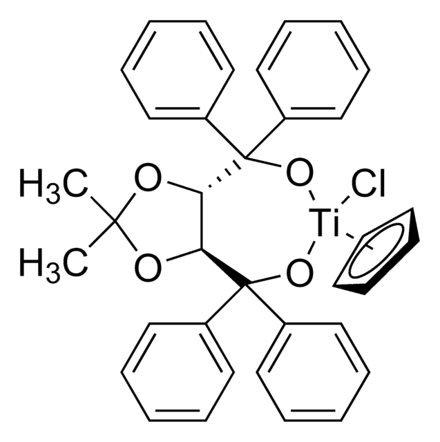 Chlorocyclopentadienyl[(4S,5S)-2,2-dimethyl-&#945;,&#945;,&#945;&#8242;,&#945;&#8242;-tetraphenyl-1,3-dioxolane-4,5-dimethanolato]titanium 97%