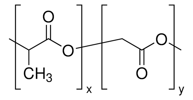 Resomer&#174; RG 756 S, ポリ(D,L-ラクチド-co-グリコリド) ester terminated, lactide:glycolide 75:25, Mw 76,000-115,000