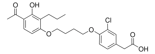 [4-[4-(4-ACETYL-3-HYDROXY-2-PROPYLPHENOXY)BUTOXY]-3-CHLOROPHENYL]ACETIC ACID AldrichCPR