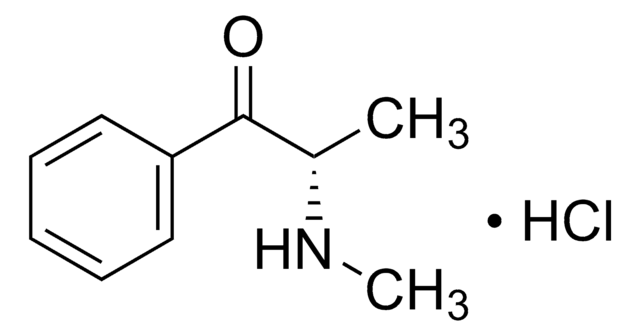 S(-)-甲卡西酮 盐酸盐 溶液 1.0&#160;mg/mL in methanol (as free base), ampule of 1&#160;mL, certified reference material, Cerilliant&#174;