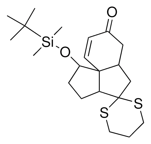 1-(TERT-BUTYLDIMETHYLSILYLOXY)-1,2,3,3A,5A,6-HEXAHYDROSPIRO[CYCLOPENTA[C]INDENE-4,2'-[1,3]DITHIAN]-7(5H)-ONE AldrichCPR