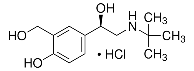 Levosalbutamol -hydrochlorid certified reference material, pharmaceutical secondary standard