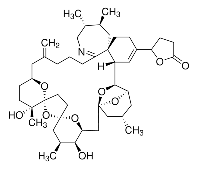 Pinnatoxin F solution 20&#160;&#956;g/g (in 0.1% acetic acid in 50% acetonitrile, nominal concentration), certified reference material, TraceCERT&#174;, Manufactured by: Sigma-Aldrich Production GmbH, Switzerland