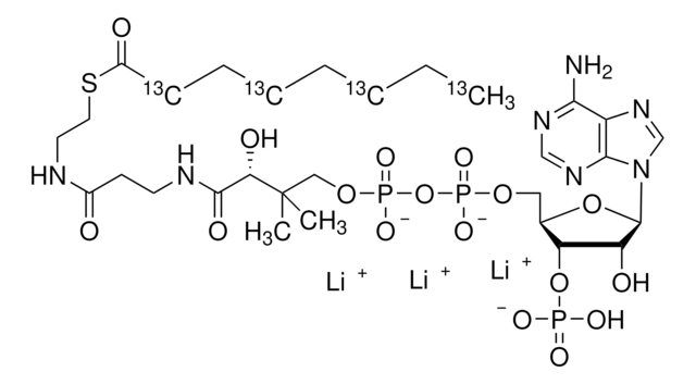 Octanoyl-2,4,6,8-13C4 Coenzyme&#160;A, lithium salt 99 atom % 13C, 95% (CP)