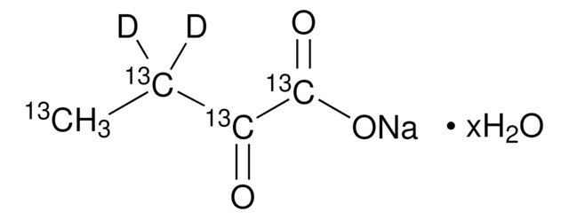 2-Ketobutyric acid-13C4,3,3-d2 sodium salt hydrate 99 atom % 13C, 98 atom % D, 98% (CP)