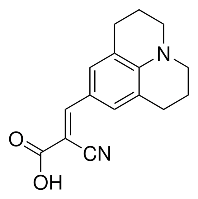 9-(2-カルボキシ-2-シアノビニル)ジュロリジン BioReagent, suitable for fluorescence, &#8805;97.0% (HPLC)