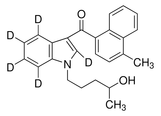 JWH-122 4-Hydroxypentyl metabolite-D5 solution 100&#160;&#956;g/mL in methanol, ampule of 1&#160;mL, certified reference material, Cerilliant&#174;