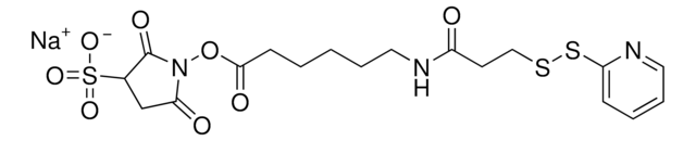 Sulfo-LC-SPDP (sulfosuccinimidyl 6-[3&#8242;-(2-pyridyldithio)propionamido]hexanoate)