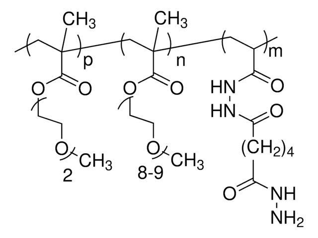 Poly(M(EO)2MA:Poly(OEGMA) 90:10 hydrazide functionalized, 25&#160;wt. % (solution in water)