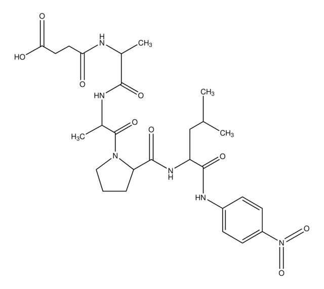 N-琥珀酰-丙酰氨-丙酰氨-脯酰氨-亮氨酸对硝基酰苯胺 protease substrate